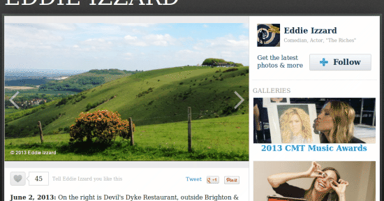 Eddie Izzard at the Dyke