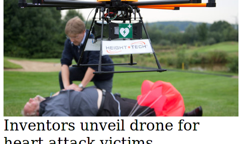 Defibrillator drone from The Local, 23 August 2013