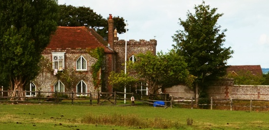 Truleigh Manor Farm: the farmhouse in 2013
