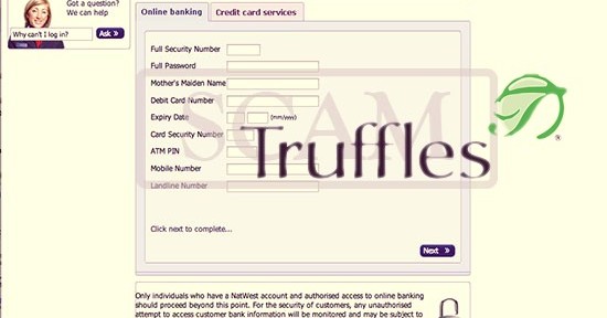 Truffles phished at NatWest