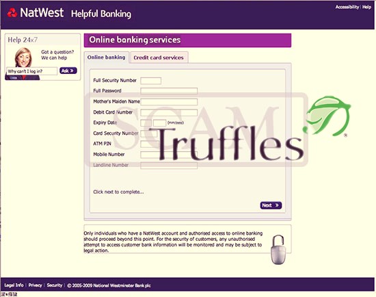 Truffles phished at NatWest