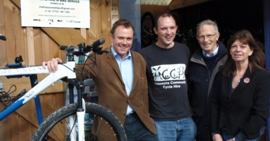 Nick Herbert poses at Hassocks Community Cycle Hire