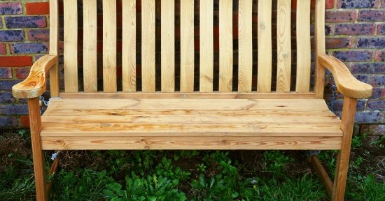 The new bench outside Fulking Village Hall