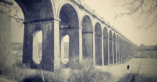 Balcombe Viaduct in a 1954 photograph