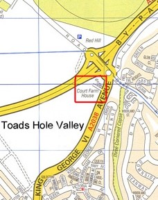 Court Farm House in Toads Hole Valley