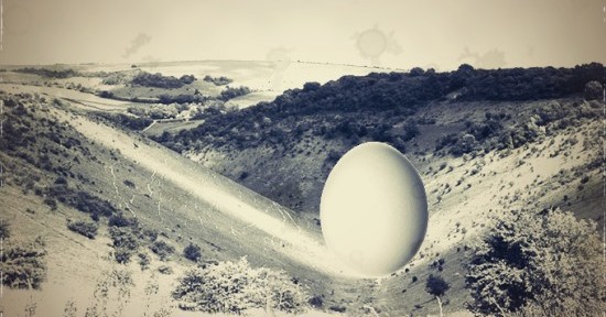 Egg in Devil's Dyke c1907