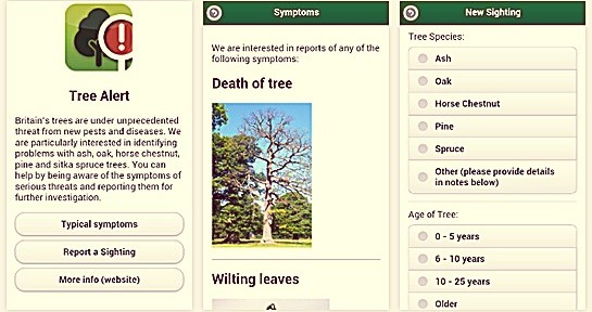 Tree alert app