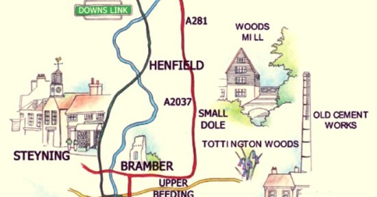 A section of the Southern Transit bus route