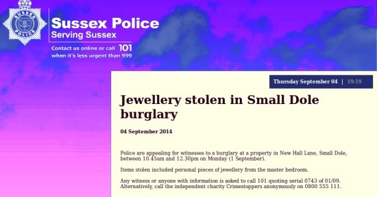 Small Dole burglary