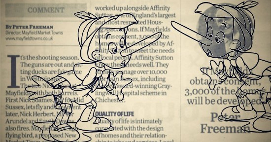 Peter Pinocchio Freeman Mayfield porkies