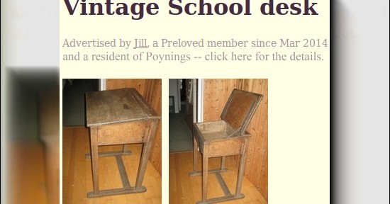 Vintage desk for sale in Poynings