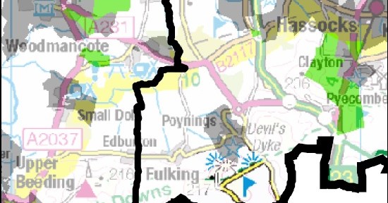 Broadband map for Fulking area