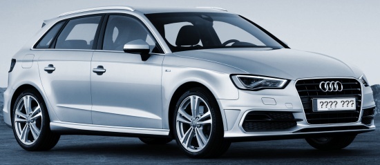 Silver Audi A3