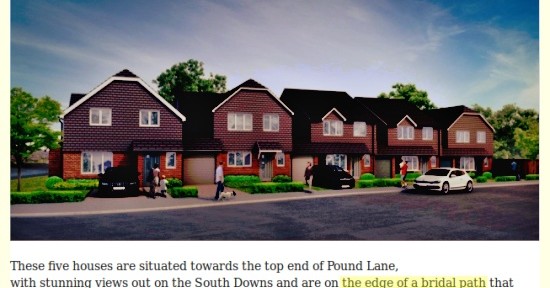 The edge of a bridal path