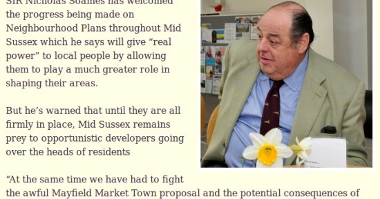 Nicholas Soames on the MSDC Plan