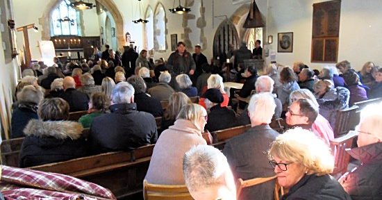 Congregation at St. Andrew's Edburton Sunday 18th Nov. 2018
