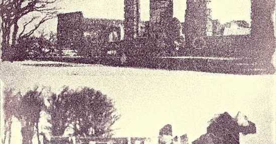 The ruins of the Dyke Park Hotel in 1949