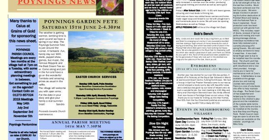 Poynings News Spring Summer 2019