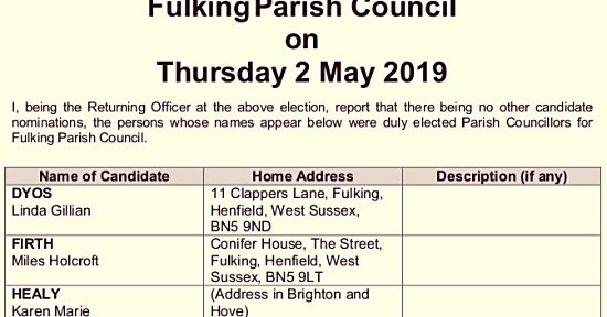 FPC results 2 May 2019