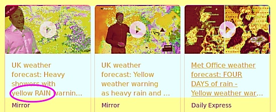 Don't drink the yellow rain